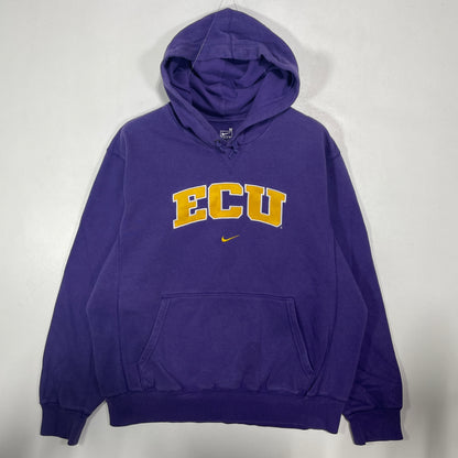 (M) Vintage NIKE x ECU College Hoodie Sweatshirt / A1534S