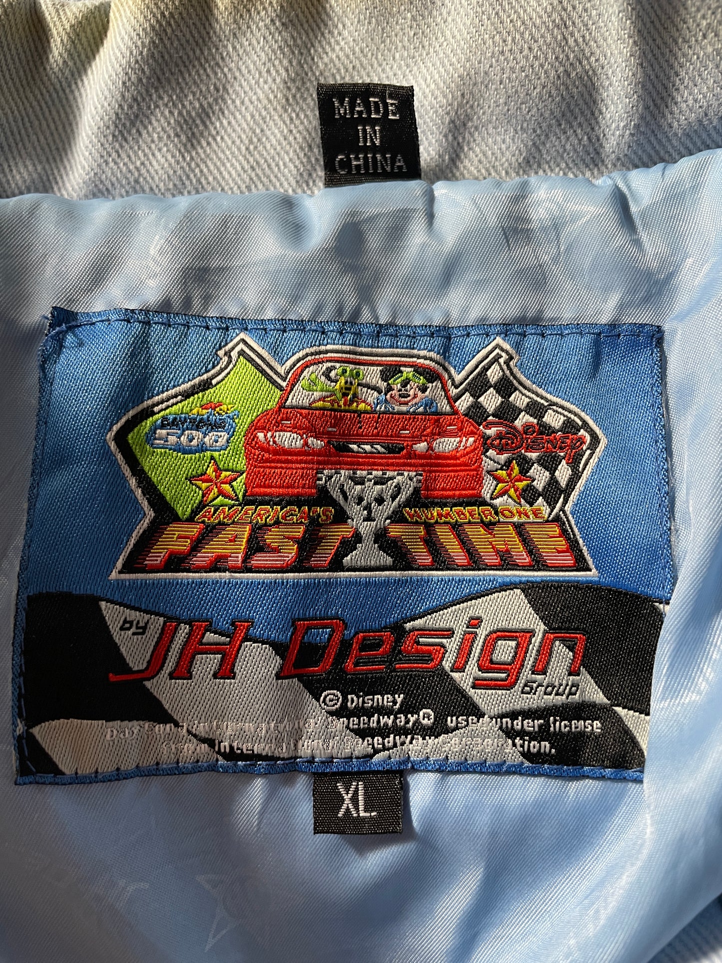 Vintage DISNEY TINKER BELL Size XL Racing Jacket/ F5072J