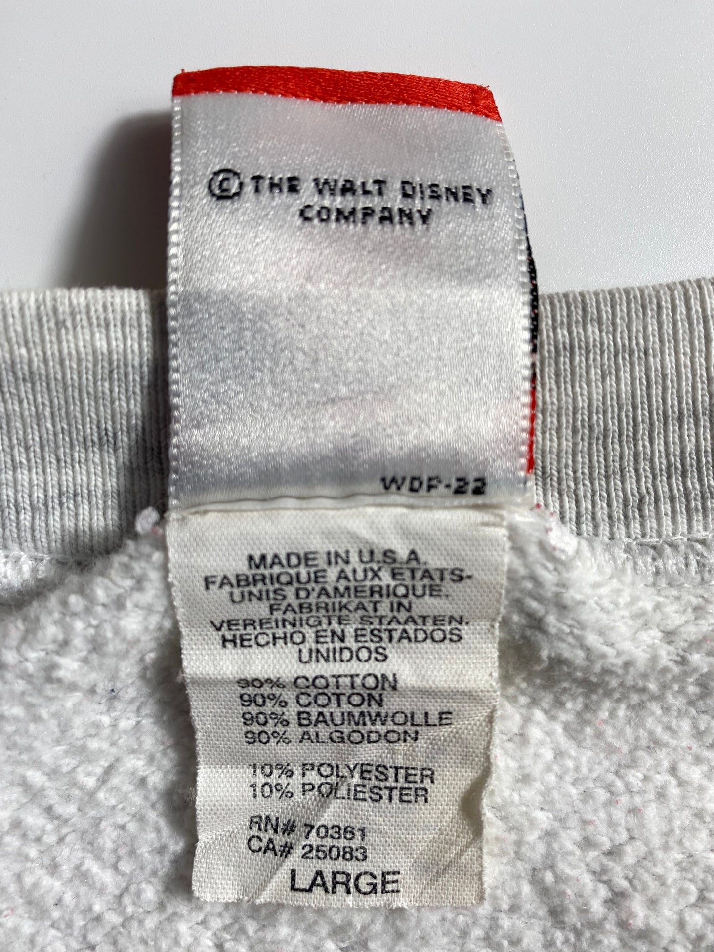 90's DISNEY MICKEY Made in USA Size L Vintage Sweat-shirt / F3698S