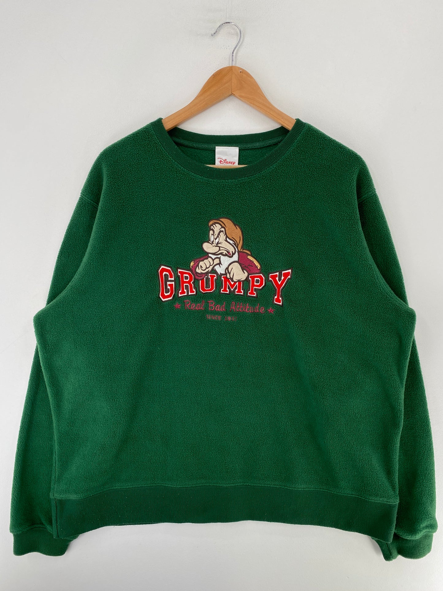 Vintage DISNEY GRUMPY Size L Fleece shirt / G4818F