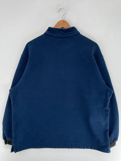 90's NIKE Size L Vintage Half-zip Sweat-Shirt / F5563S