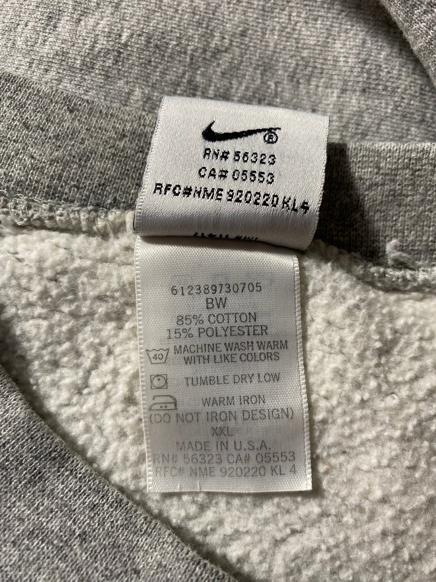 90's NIKE x PENN STATE Made in USA Size XXL Vintage Sweat-Shirt / F7302S