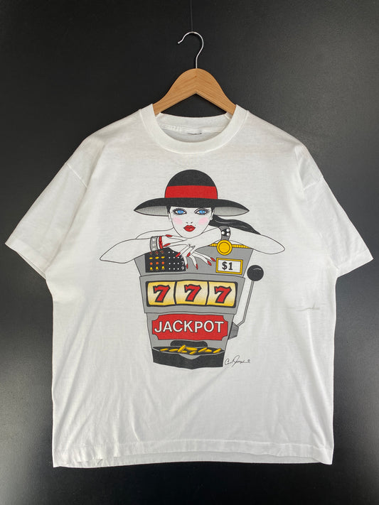 Vintage JACKPOT Size No tag (Approx. L) T-Shirt / G2664T