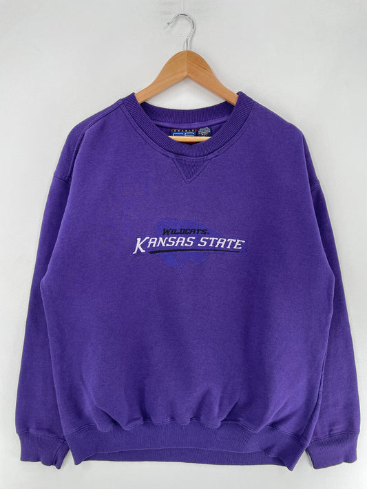 90’s KANSAS STATE WILDCATS Size L College Sweat-shirt / F8092S