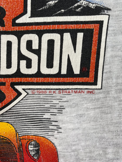 90’s HARLEY DAVIDSON Made in USA Size L Vintage Long Sleeve T-shirt / F8879T