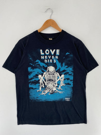 1991 FASHION VICTIM Made in USA Size L Vintage T-Shirt / G2683T