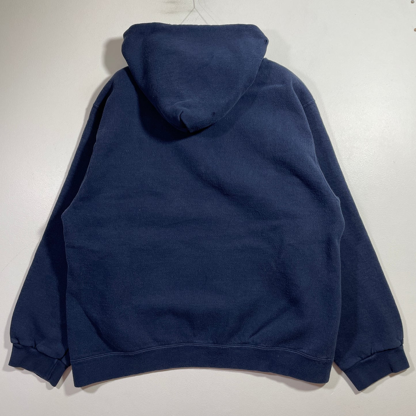 (L) 90's NIKE CENTER SWOOSH Vintage Hoodie Sweatshirt / A0802S