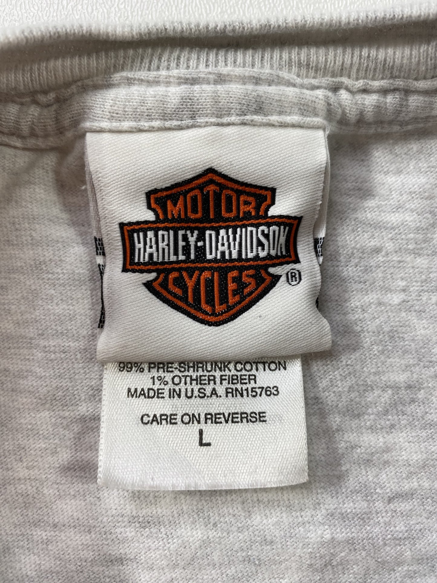 1998' HARLEY DAVIDSON Made in USA Size L Vintage T-Shirt / E9389T