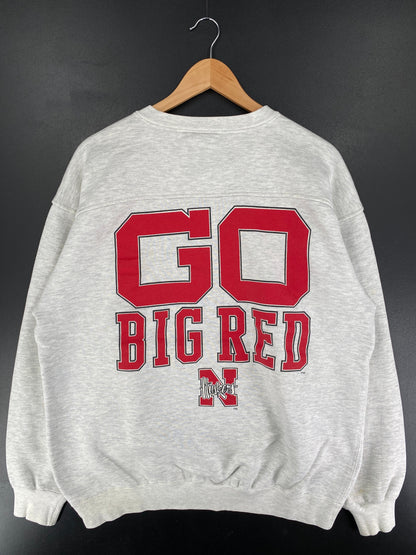 90’s NEBRASKA HUSKERS Size L College Sweat-Shirts / G4145S