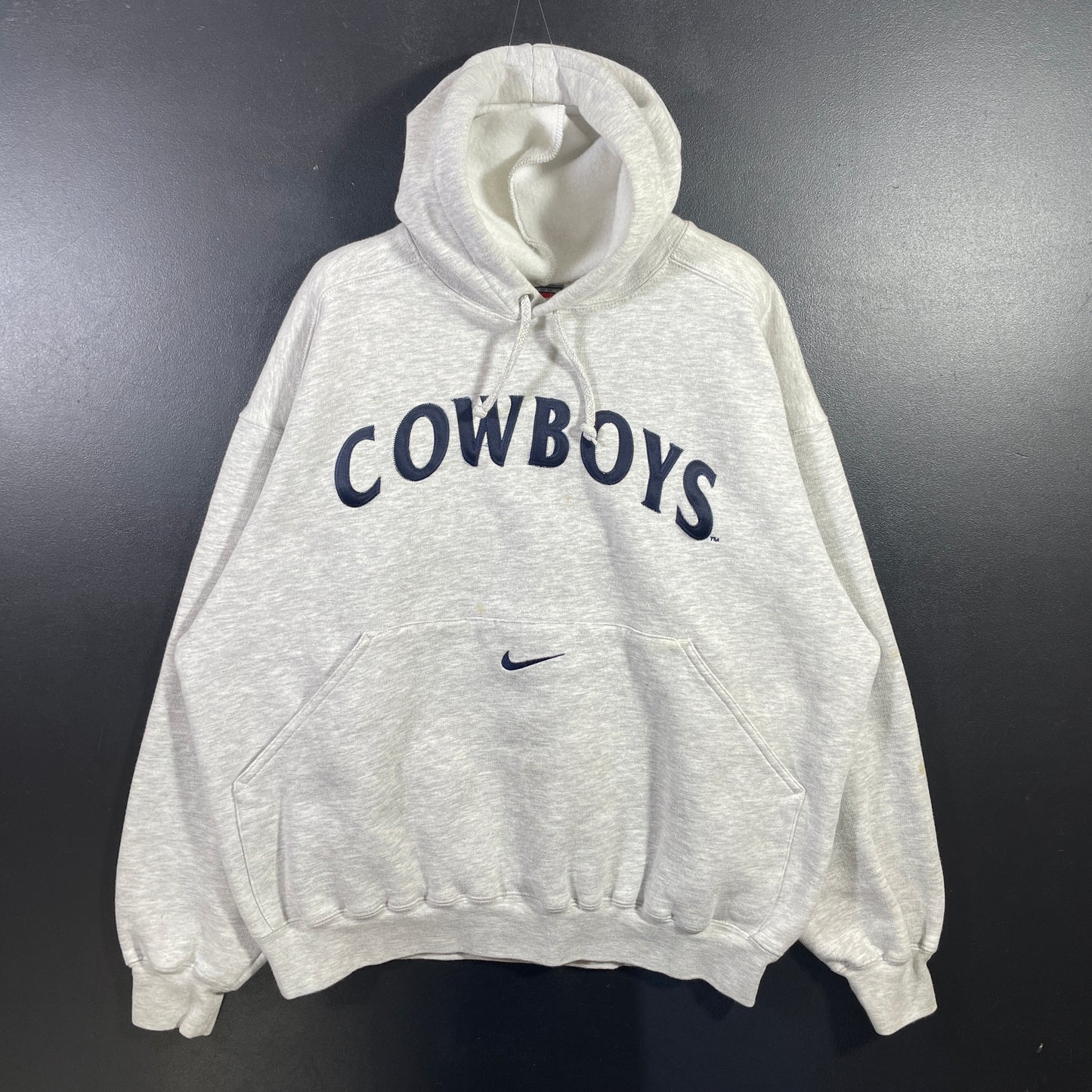 (M) 90's NIKE X DALLAS COWBOYS Vintage NFL Hoodie Sweatshirt / A0830S