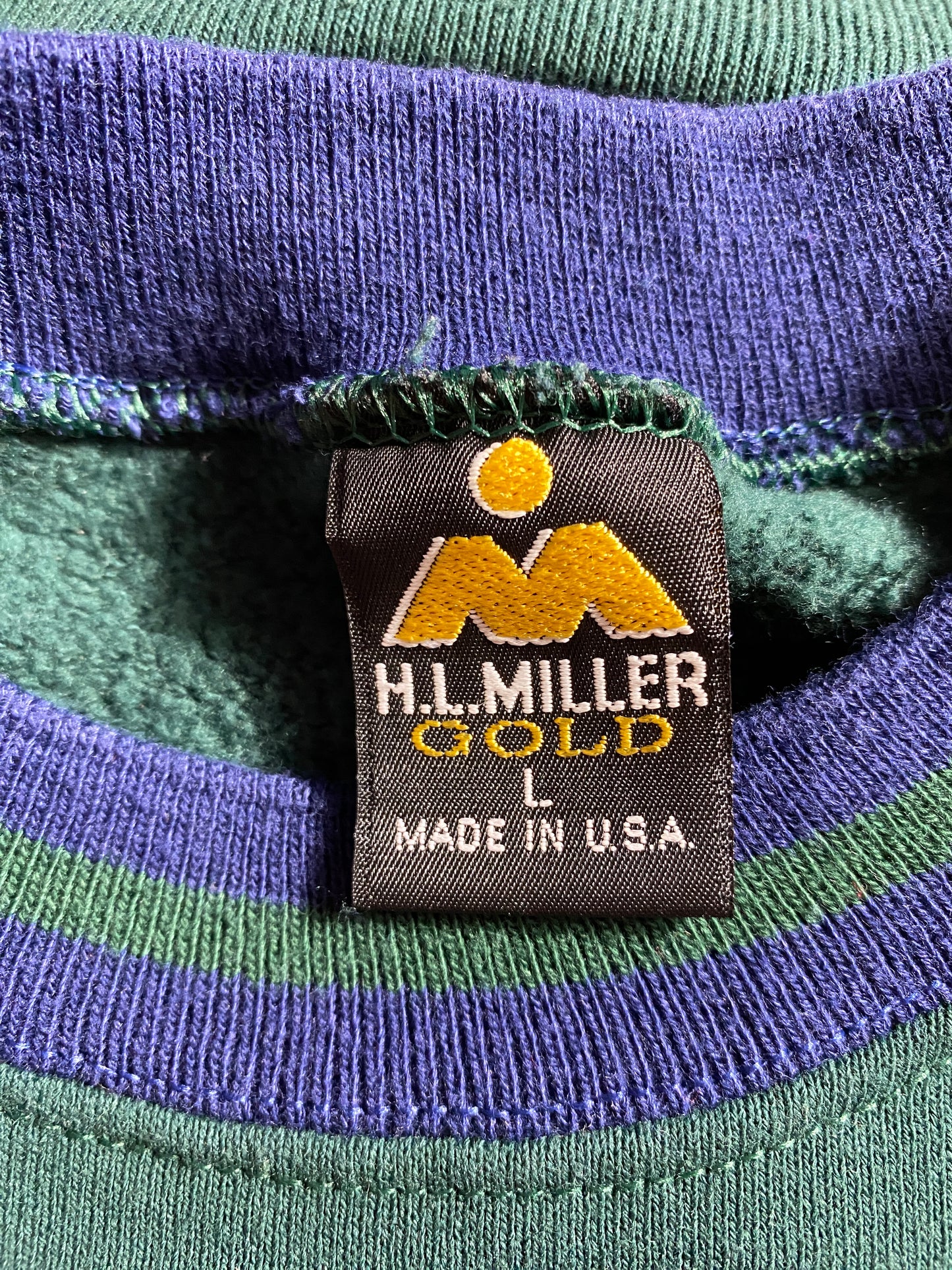 90's MIAMI HURRICANES Made in USA Size L Vintage College Sweat-Shirt / G890S