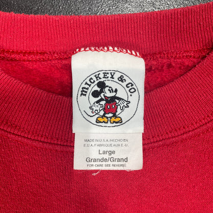(L) 90’s DISNEY MICKEY Vintage Sweatshirt / A1555S