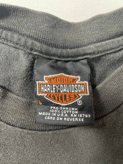 1998.HARLEY DAVIDSON Made in USA Size L Vintage T-shirt / F2892T
