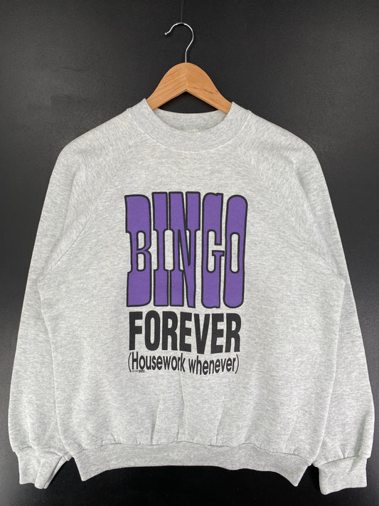 90's BINGO FOREVER Made in USA Size L Vintage Sweat-shirt / F1324S