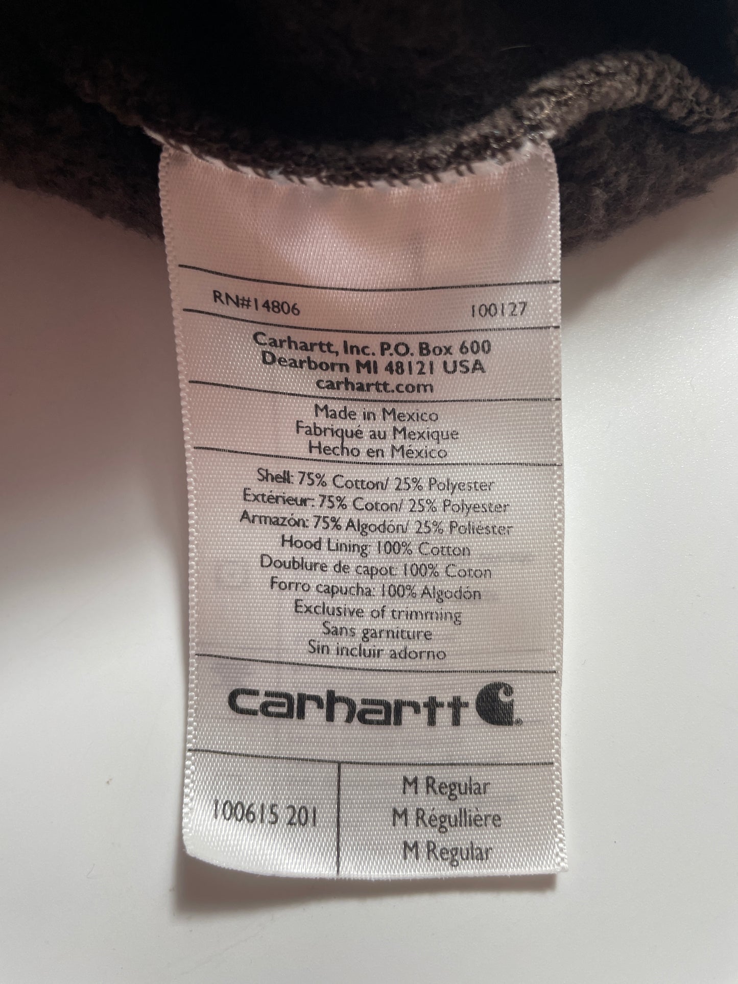 Vintage CARHARTT Size M Hoodie Sweat-Shirt / F4341S