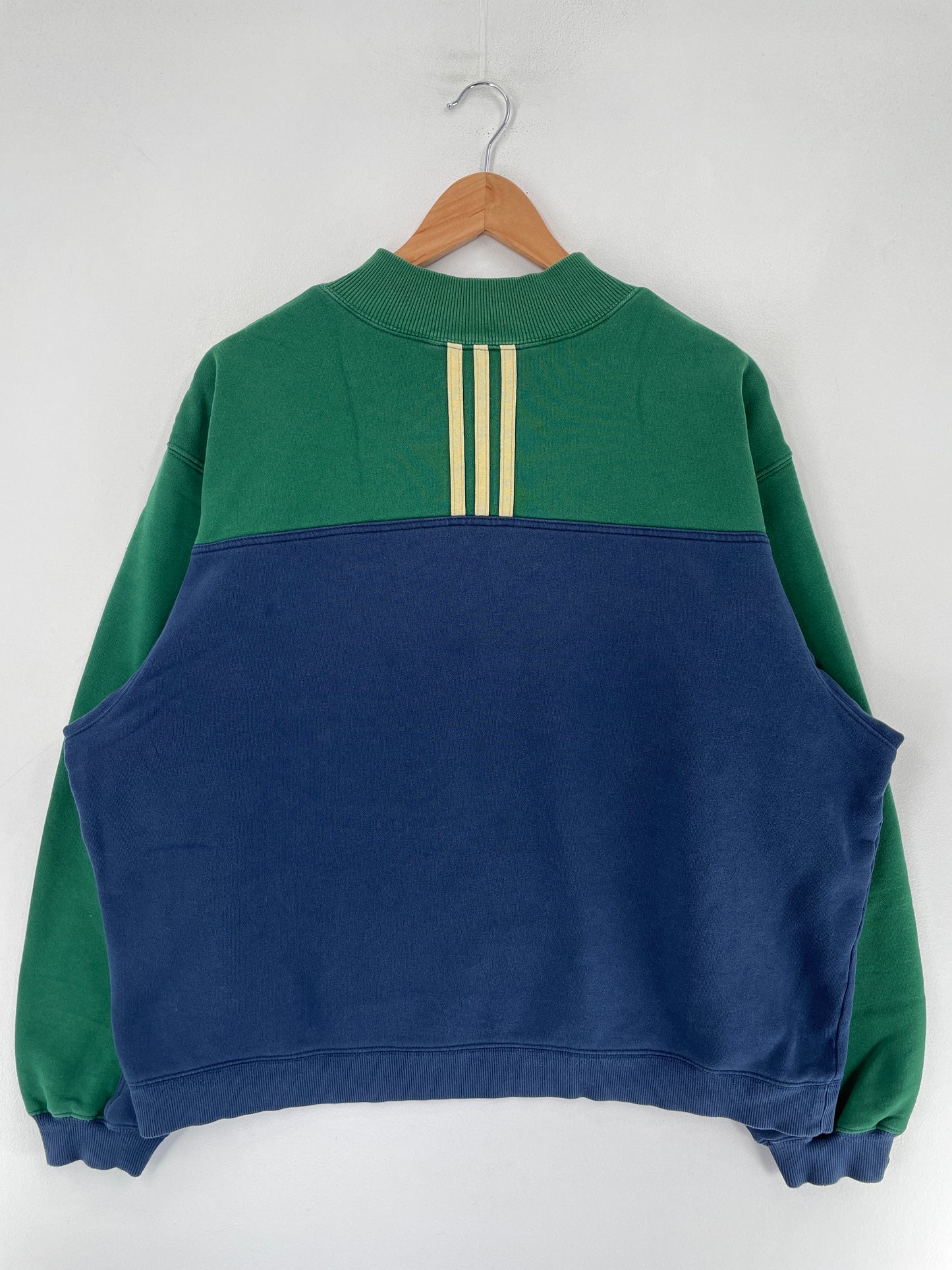Vintage ADIDAS x NOTRE DAME Size L College Half-zip Sweat-Shirt / F5051S