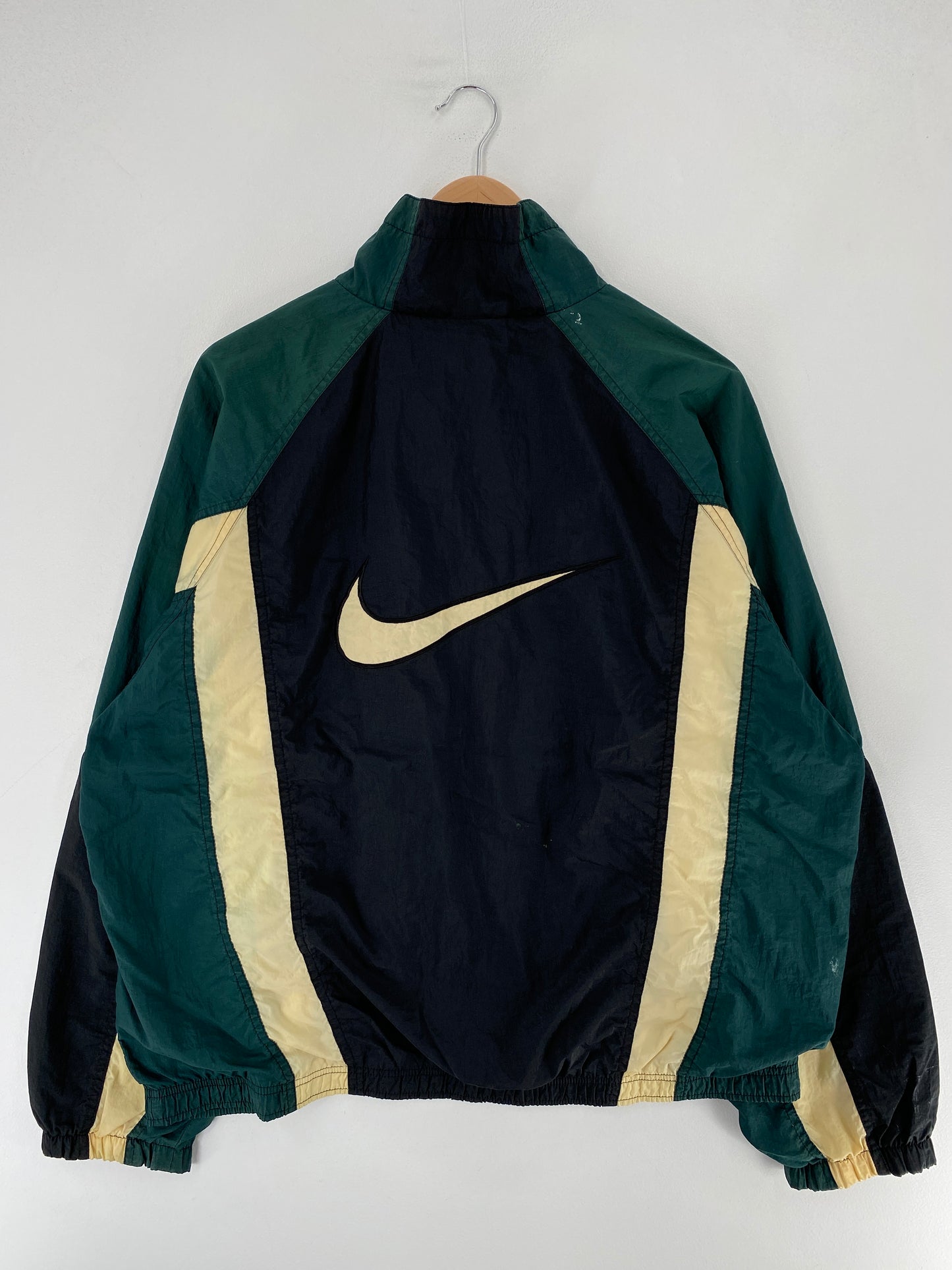 90's NIKE Size L Vintage Zip-up Nylon Jacket/ F3488N