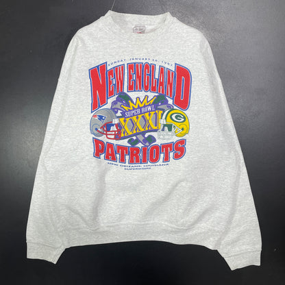 (XL) 1997 NEW ENGLAND PATRIOTS Vintage NFL Sweatshirt / A1489S