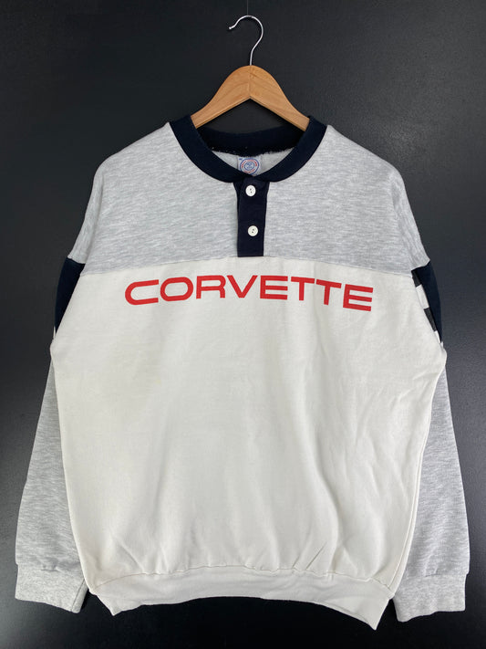 90's CORVETTE Made in USA Size XL Vintage Racing Sweat-shirt / F5698S