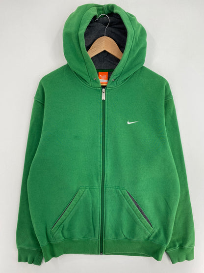 00' NIKE MINI SWOOSH Size M Vintage Hoodie Zip Up Sweat-shirt / G1445S