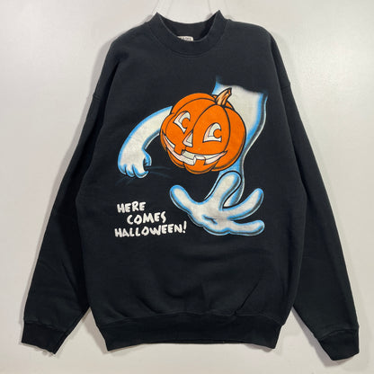 (XL) 90’s HERE COMES HALLOWEEN! Vintage Halloween Sweat-shirt / A1084S