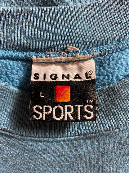 90's ALASKA Made in USA Size L Vintage Animal Sweat-Shirt / F9071S