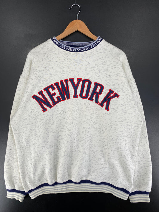 Vintage NEW YORK Size No tag(Approx.XL) Sweat-Shirt / G2673S