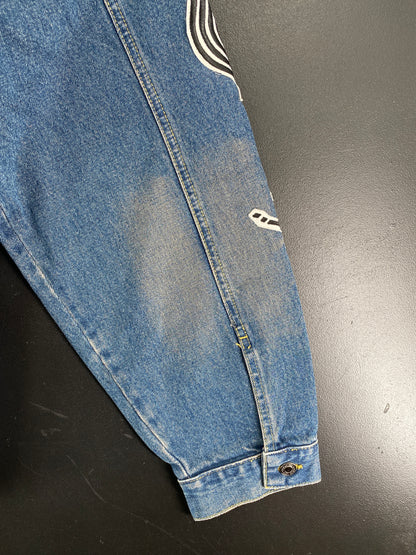 Vintage NBA TEAM Size No Tag (Approx.XXL) NBA Denim Jacket / F3201J