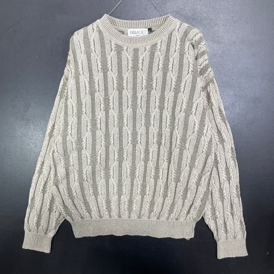 (L) Vintage BELLAGIO Cotton Knit Sweater / A1473K