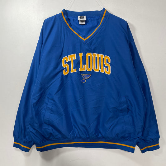 (XL) ST. LOUIS BLUES Vintage NHL Nylon Jacket / A1403N