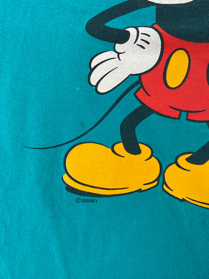 90's DISNEY MICKEY Made in USA Size L Vintage T-Shirts / G6242T