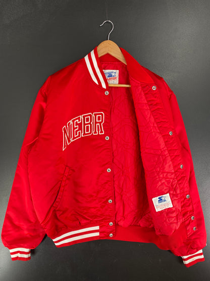 90's STARTER x NEBRASKA Size XL Vintage Nylon Jacket / F3539N