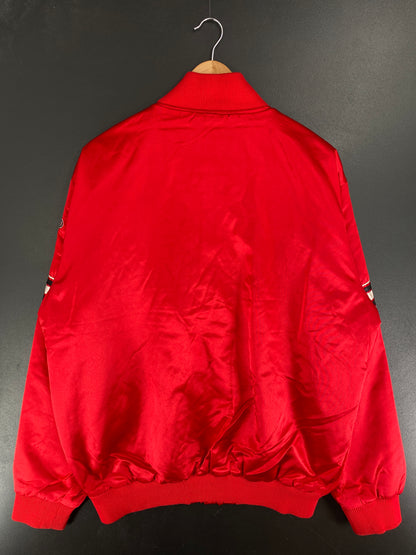 90’s STARTER x CHICAGO BULLS Size XL Vintage NBA Nylon Jacket / F3537N