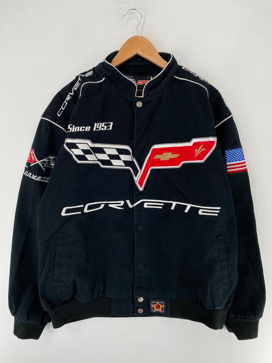 .Vintage CORVETTE Size XL Racing Jacket / F3674J