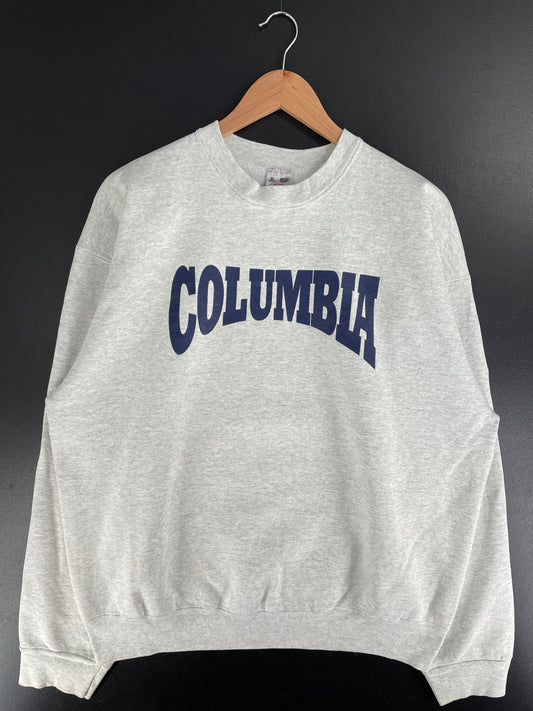 90's COLUMBIA UNIVERSITY Made in USA Size XL Vintage College Sweat-shirt / F7558S