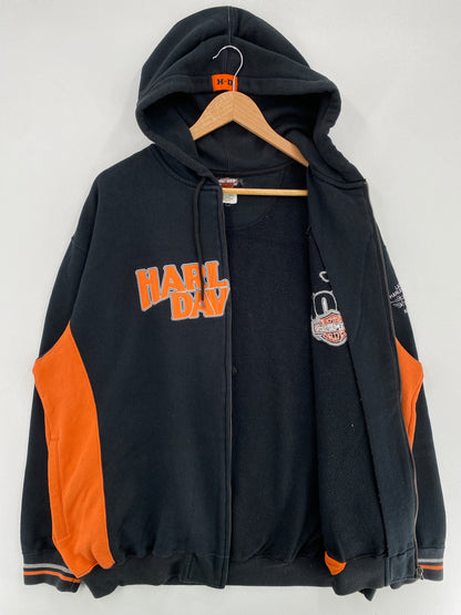 Vintage HARLEY DAVIDSON Size XL Zip-up Sweat-shirt / G1684S