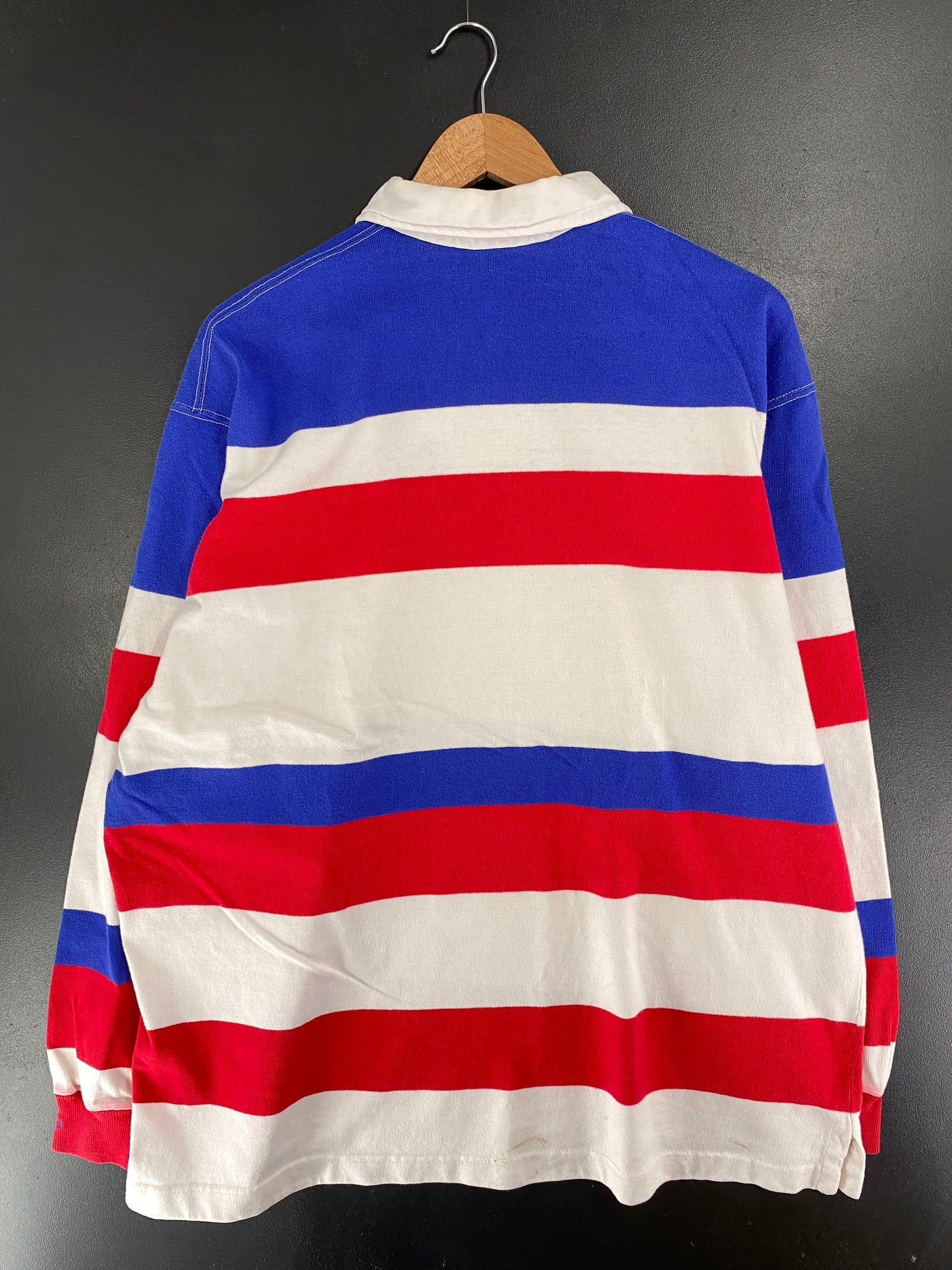 90's POLO RALPH LAUREN Made in USA Size XL Vintage Rugby shirt / G4009R