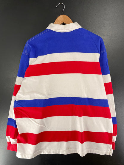90's POLO RALPH LAUREN Made in USA Size XL Vintage Rugby shirt / G4009R