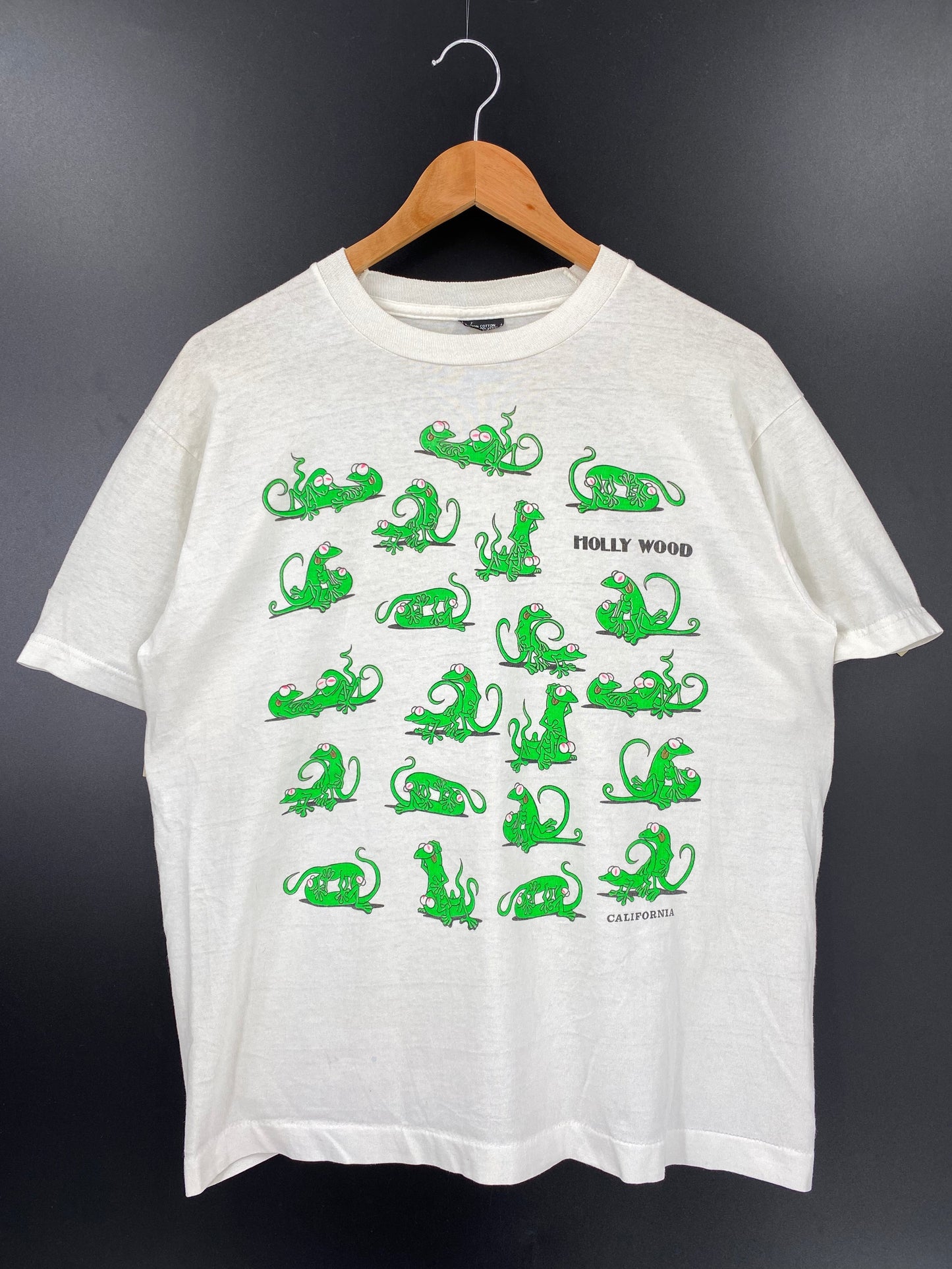 90’s HOLLYWOOD x LIZARDS Size L Vintage T-Shirt / F850T