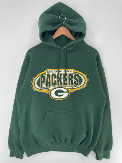 90’s GREEN BAY PACKERS Size L NFL Hoodie Sweat-Shirt / F5412S