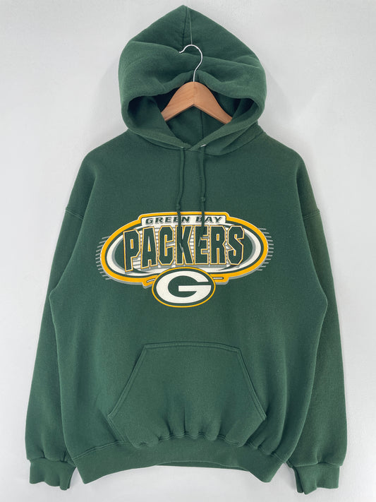 90’s GREEN BAY PACKERS Size L NFL Hoodie Sweat-Shirt / F5412S