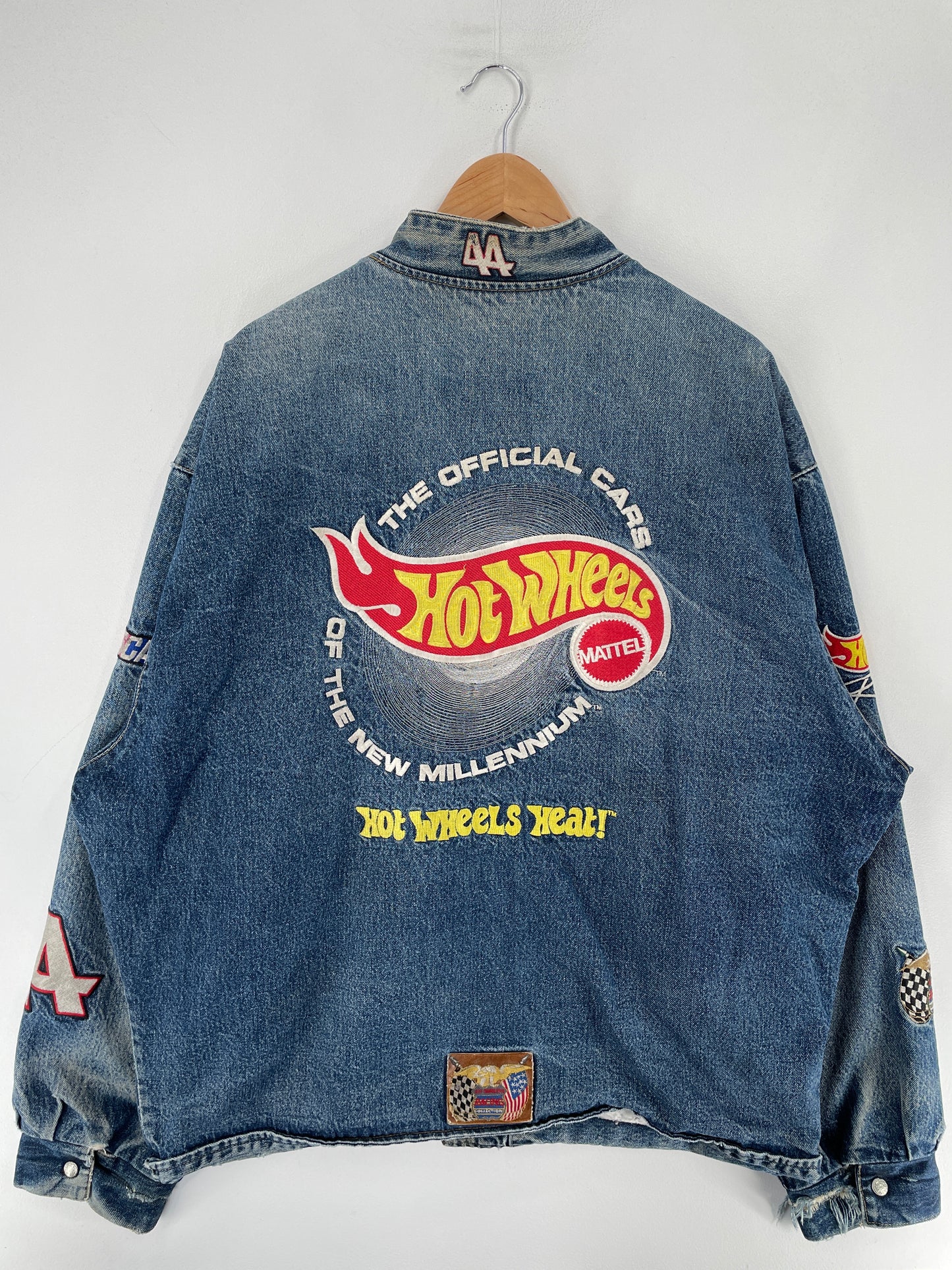 .Vintage MATTEL HOT WHEELS Size XXXXL Racing Jacket / F2652J