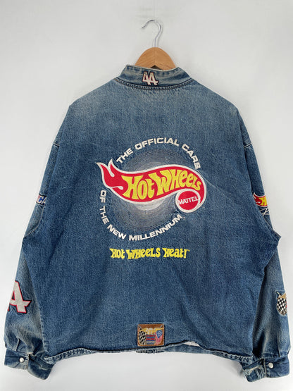 .Vintage MATTEL HOT WHEELS Size XXXXL Racing Jacket / F2652J