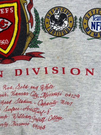 90's KANSAS CITY CHIEFS Made in USA Size XL Vintage NFL Sweat-Shirt / F3879S