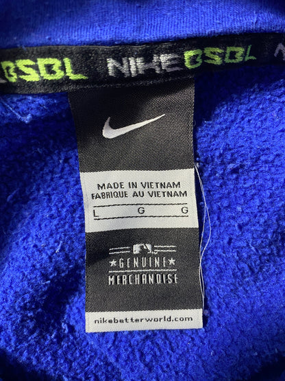 Vintage NIKE x KANSAS CITY ROYALS Size L College Hoodie Sweat Shirt / F1696S