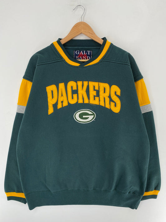 90's GREEN BAY PACKERS Size L Vintage NFL Sweat-Shirt / F6960S
