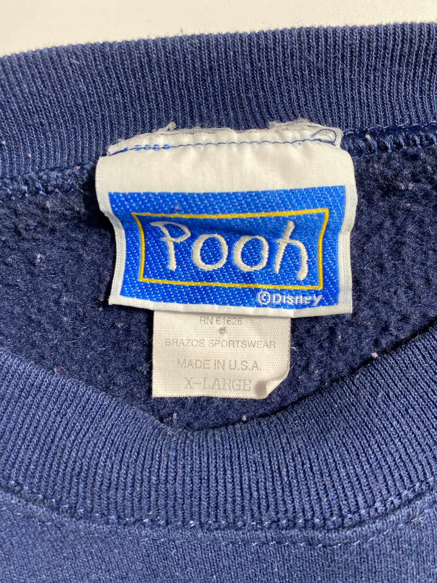 90's WINNIE THE POOH Made in USA Size XL Vintage Sweat-shirt / F9638S
