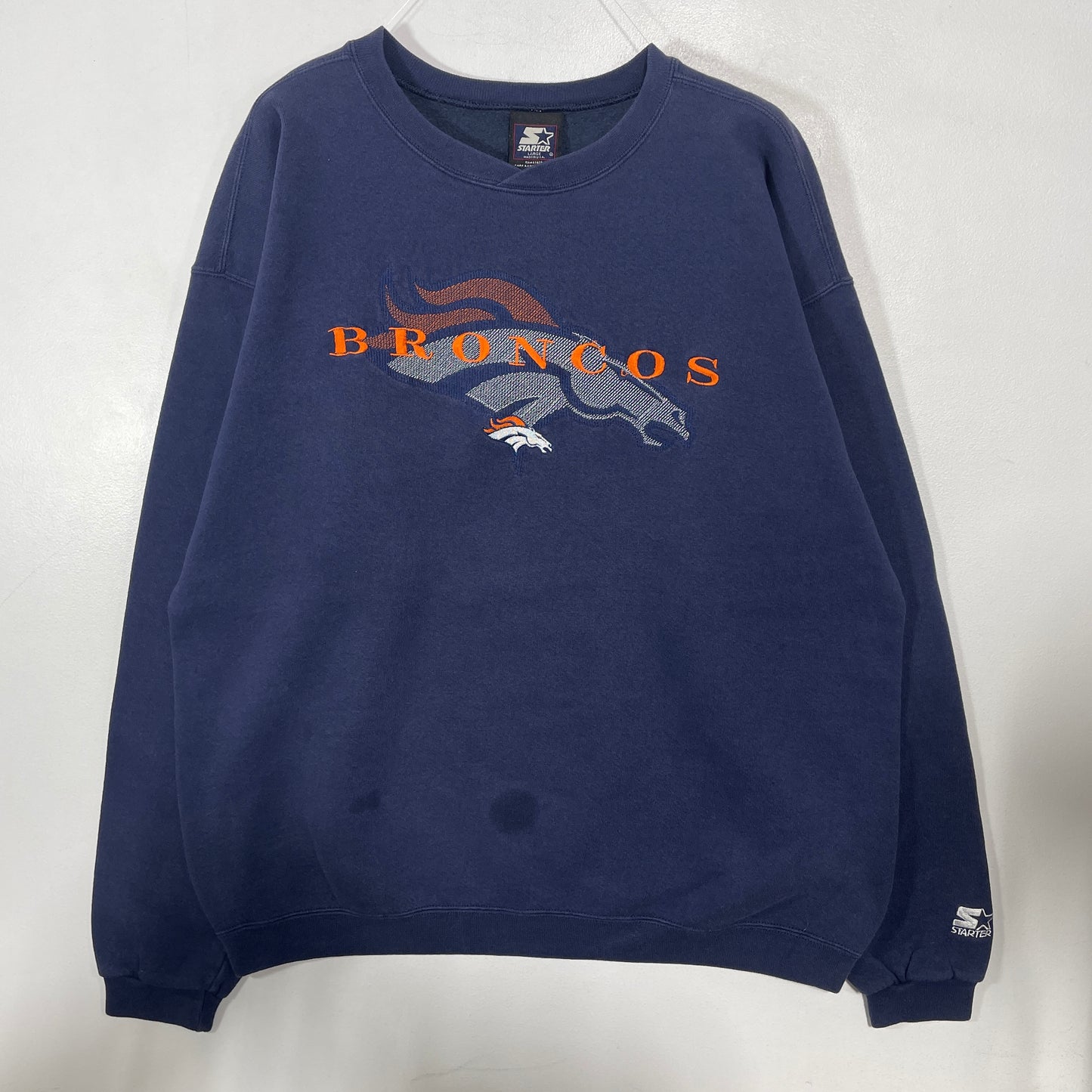 (L) 90's STARTER x DENVER BRONCOS Vintage NFL Sweatshirt / A1465S