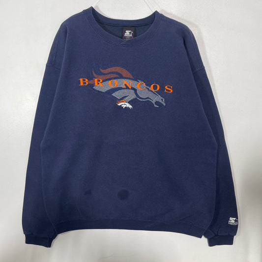 (L) 90's STARTER x DENVER BRONCOS Vintage NFL Sweatshirt / A1465S
