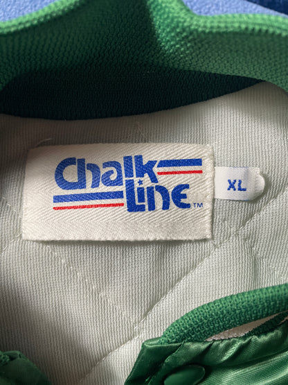 90's MIAMI HURRICANES Made in USA Size XL Vintage College Nylon Jacket / F5368N